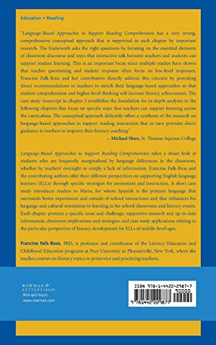 LanguageBased Approaches to Support Reading Comprehension,Used