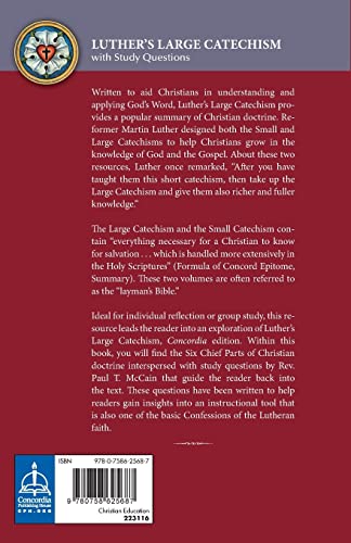 Luther's Large Catechism With Study Questions,Used