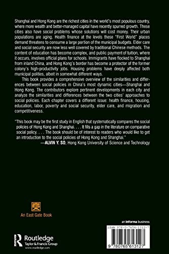 Social Policy Reform in Hong Kong and Shanghai: A Tale of Two Cities (Hong Kong Becoming China (Paperback)),Used