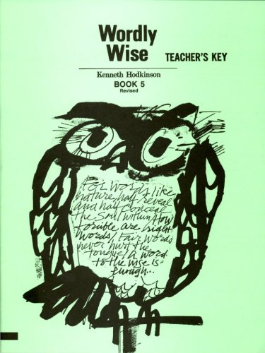 Wordly Wise: Book 5  Teacher's Key,New