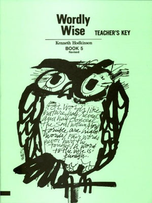 Wordly Wise: Book 5  Teacher's Key,Used