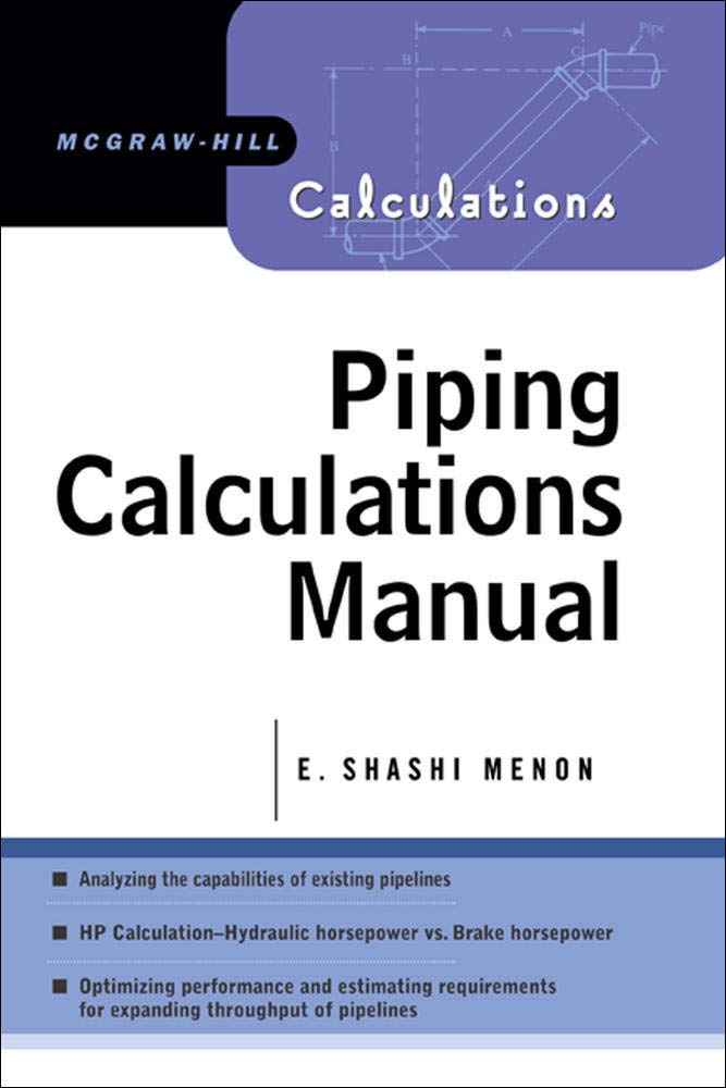 Piping Calculations Manual (McGrawHill Calculations),New