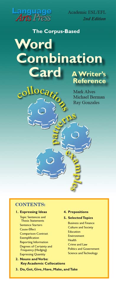 The Word Combination Card: A Writer's Reference  2nd Ed.,Used