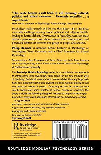 Controversies in Psychology (Routledge Modular Psychology),Used