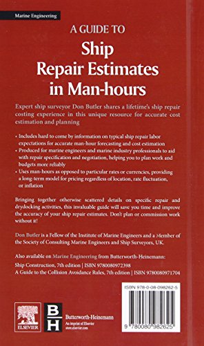 A Guide to Ship Repair Estimates in Manhours,Used