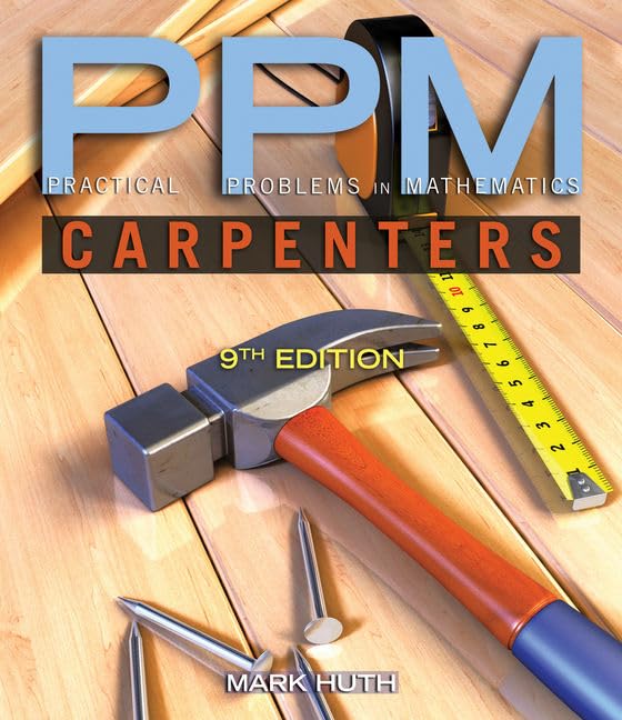 Practical Problems in Mathematics for Carpenters (Practical Problems In Mathematics Series),New