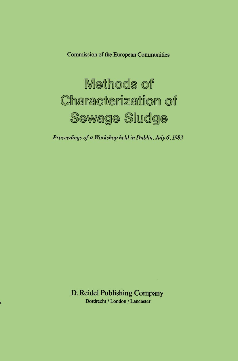 Methods of Characterization of Sewage Sludge,Used