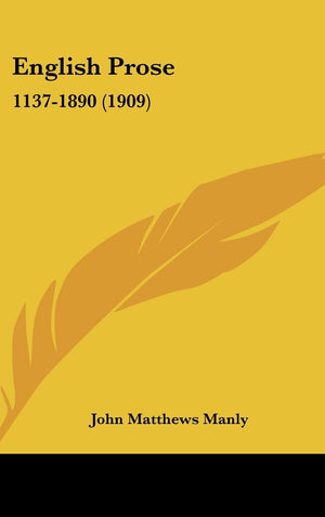 English Prose: 11371890 (1909),Used
