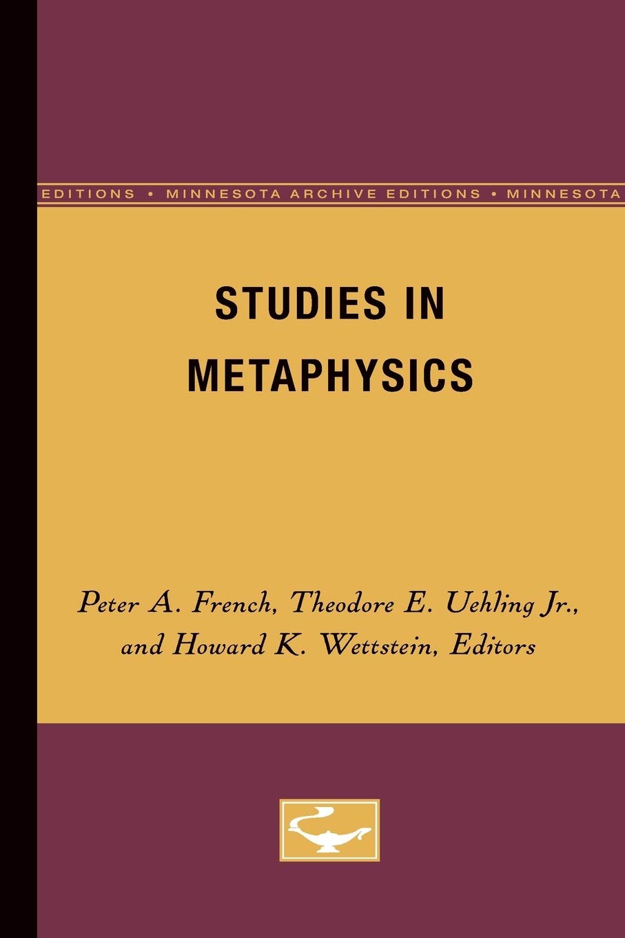 Studies In Metaphysics (Midwest Studies In Philosophy, Vol. 4) (Volume 4),Used