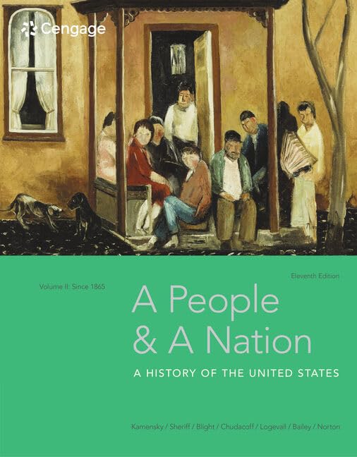 A People and a Nation, Volume II: Since 1865,Used