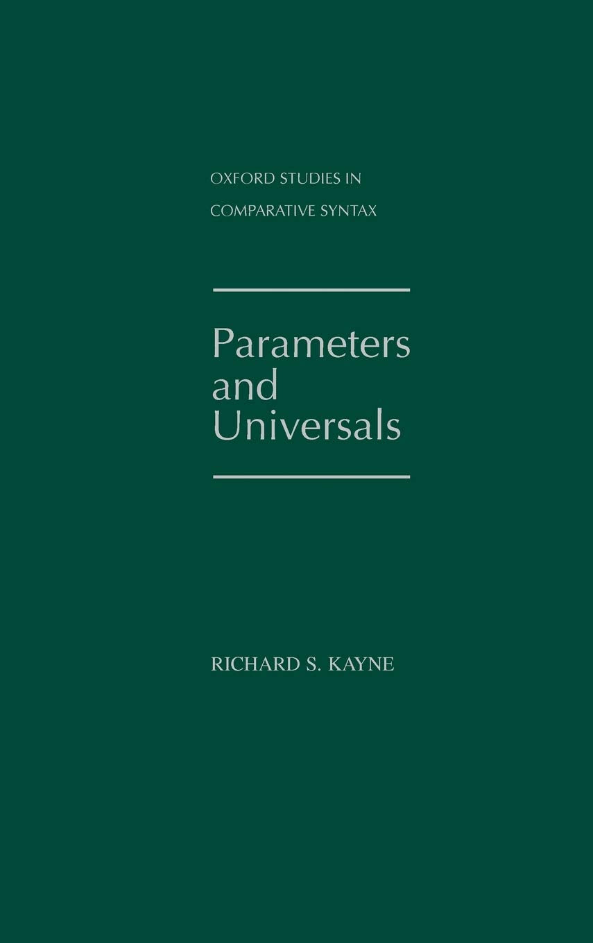 Parameters And Universals (Oxford Studies In Comparative Syntax),Used