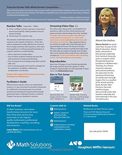 Number Talks Common Core Edition, Grades K5: Helping Children Build Mental Math and Computation Strategies,New
