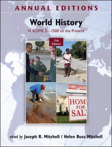 Annual Editions: World History, Volume 2: 1500 to the Present,Used