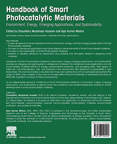 Handbook of Smart Photocatalytic Materials: Environment, Energy, Emerging Applications and Sustainability,Used