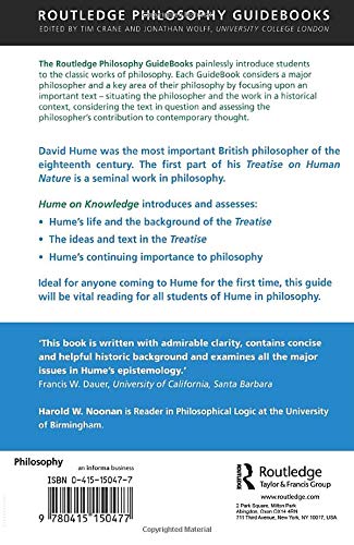 Routledge Philosophy Guidebook to Hume on Knowledge (Routledge Philosophy Guidebooks),Used
