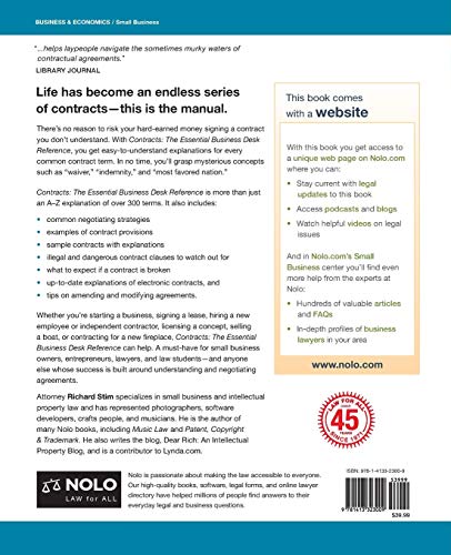 Contracts: The Essential Business Desk Reference,Used