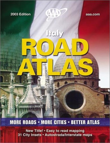 AAA Italy Road Atlas 2003,Used