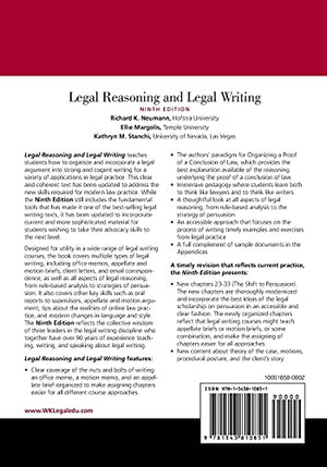 Legal Reasoning and Legal Writing (Aspen Coursebook Series),Used