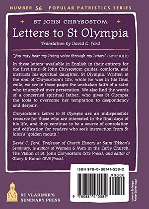 Letters to Saint Olympia (Popular Patristics, 56),Used