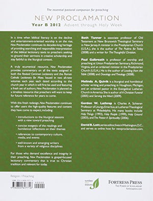 New Proclamation: Year B, 20112012, Advent Through Holy Week,Used
