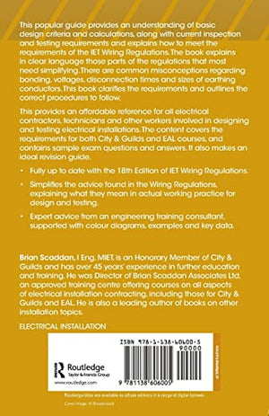 Iet Wiring Regulations: Design And Verification Of Electrical Installations: Design And Verification Of Electrical Installations