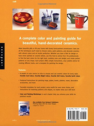 Ceramic Painting Color Workshop: Paints, Palettes and Patterns for 16 Projects,Used