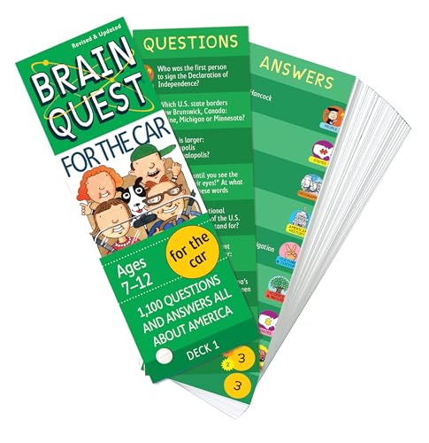 Brain Quest For The Car: 1100 Questions And Answers To Challenge The Mind. Teacherapproved! (Brain Quest Decks) (Brain Quest Sm