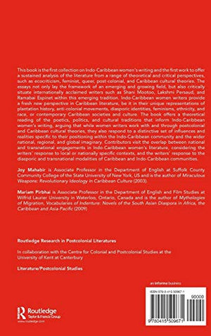 Critical Perspectives on IndoCaribbean Womens Literature (Routledge Research in Postcolonial Literatures),Used