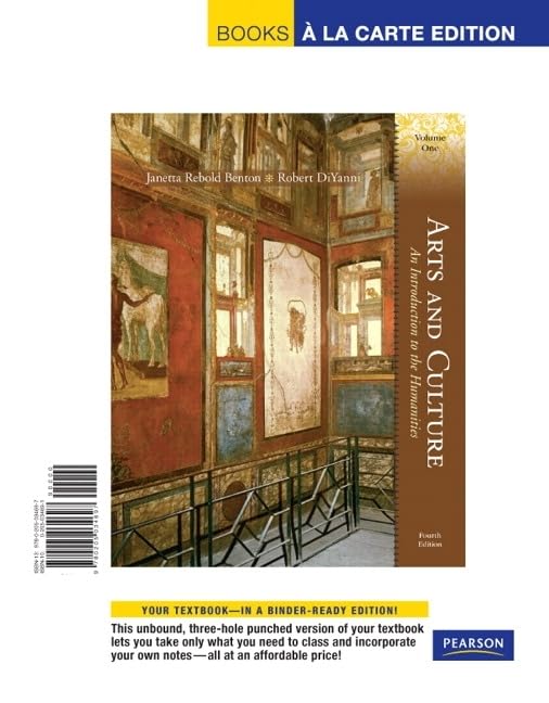 Arts and Culture: An Introduction to the Humanities, Volume 1 (Books a la Carte),Used
