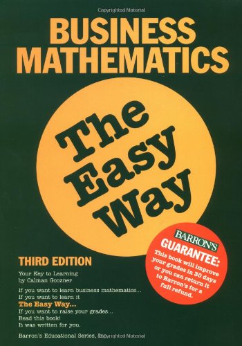 Business Math the Easy Way (Barron's Easy Series),Used
