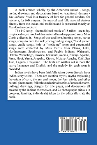 The Indians' Book: Songs and Legends of the American Indians,Used
