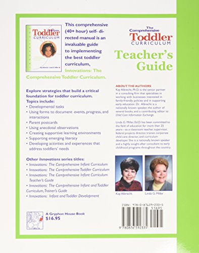 The Comprehensive Toddler Curriculum, A SelfDirected Teacher's Guide (Innovations),Used