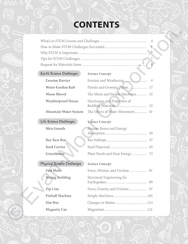 EvanMoor Stem Lessons and Challenges, Grade 2 Homeschooling & Classroom Resource Workbook, Life, Earth and Physical Science Pro,Used
