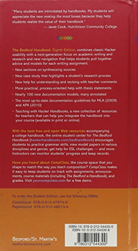 The Bedford Handbook: Instructors Annotated Edition,New