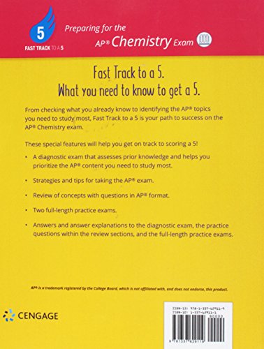 Fast Track to a 5 Test Prep for AP Chemistry,Used