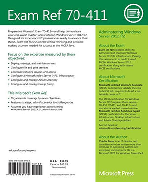 Exam Ref 70411 Administering Windows Server 2012 R2 (MCSA),Used