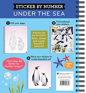 Brain Games  Sticker By Number: Under The Sea  2 Books In 1 (42 Images To Sticker)