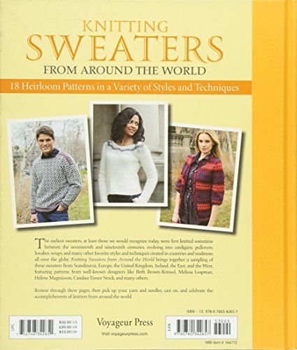 Knitting Sweaters from Around the World: 18 Heirloom Patterns in a Variety of Styles and Techniques,Used