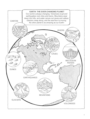 My First Book About Our Amazing Earth (Dover Science For Kids Coloring Books),Used