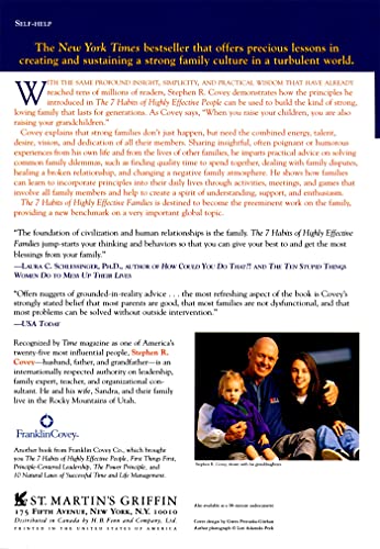 The 7 Habits of Highly Effective Families: Creating a Nurturing Family in a Turbulent World,Used