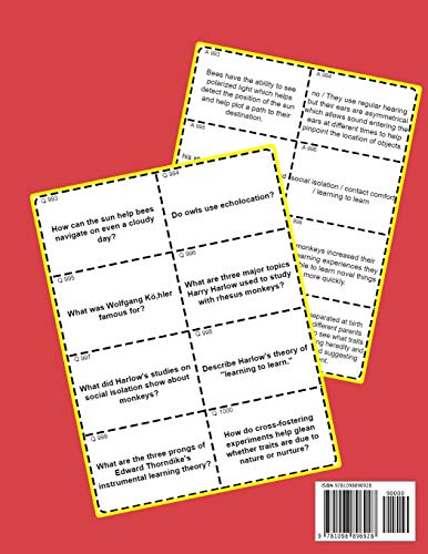 Test Yourself 1000+ ETS GRE Psychology Flashcards: Study ETS GRE general Psychology test prep flash cards book,Used