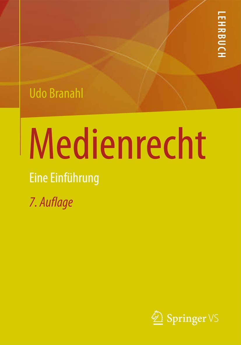 Medienrecht: Eine Einfhrung (German Edition),Used