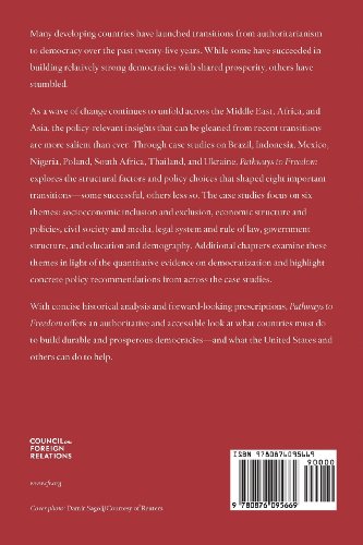 Pathways to Freedom: Political and Economic Lessons From Democratic Transitions,Used
