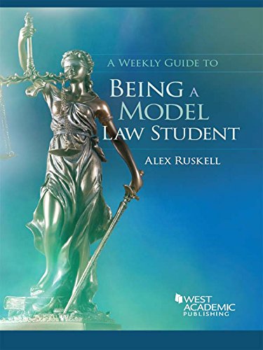 A Weekly Guide to Being a Model Law Student (Career Guides),Used