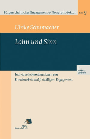 Lohn und Sinn: Individuelle Kombinationen von Erwerbsarbeit und freiwilligem Engagement (Brgerschaftliches Engagement und NonPr,Used