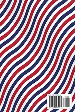 Address Book: For Contacts, Addresses, Phone Numbers, Email, Note,Alphabetical Index With Patriotic american pattern with stripe,Used