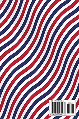 Address Book: For Contacts, Addresses, Phone Numbers, Email, Note,Alphabetical Index With Patriotic american pattern with stripe,Used