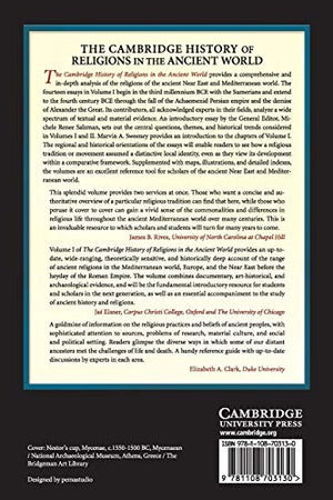 The Cambridge History of Religions in the Ancient World: Volume 1, From the Bronze Age to the Hellenistic Age,Used