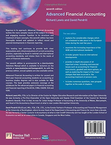 Advanced Financial Accounting (7th Edition),Used