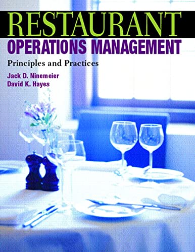 Restaurant Operations Management: Principles And Practices